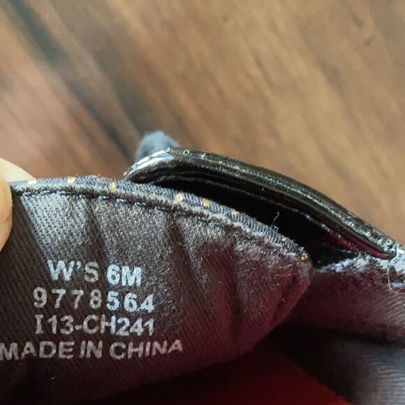 Sperry Top-Sider Angelfish Black And Gold Polkadot Red Interior Size 6 - Picture 9 of 10